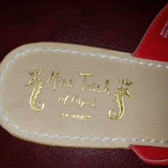 Cute Tropical Star Fish Sandals Misses sz 9 Miss Trish Shoes - Picture 3 of 3